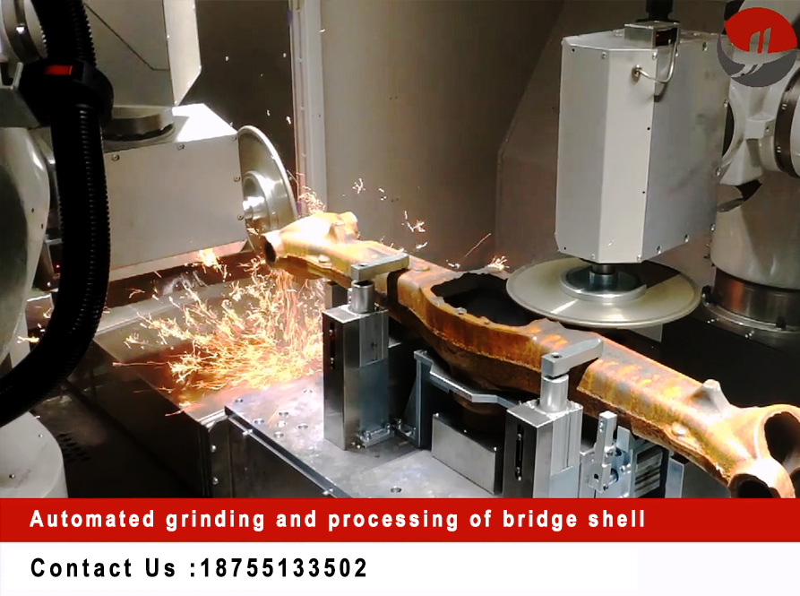 Automated grinding and processing of bridge shell