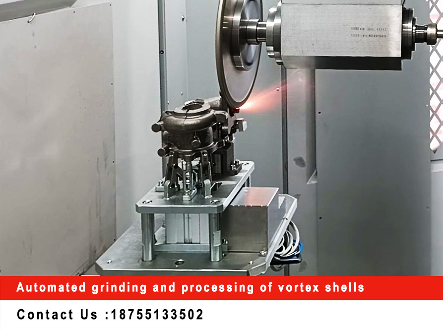 Automated grinding and processing of vortex shells