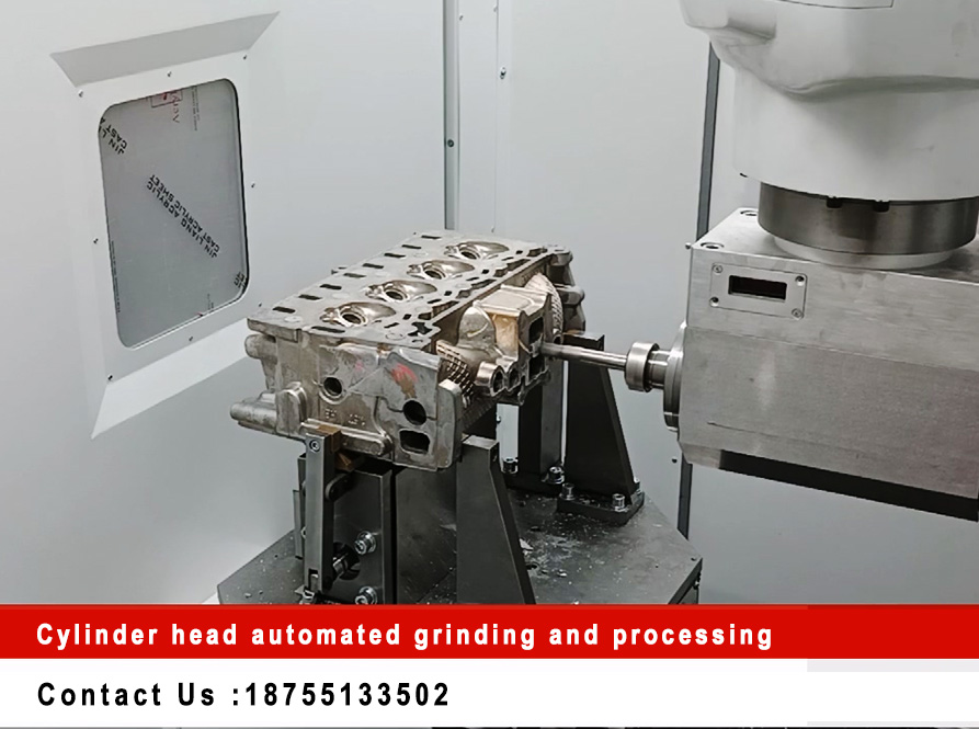 Cylinder head automated grinding and processing
