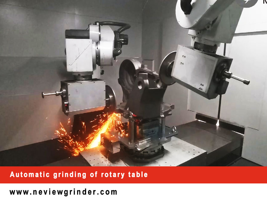 Automatic grinding of rotary table