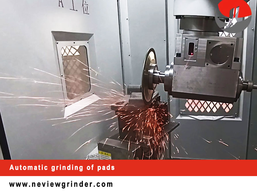 Automatic grinding of pads