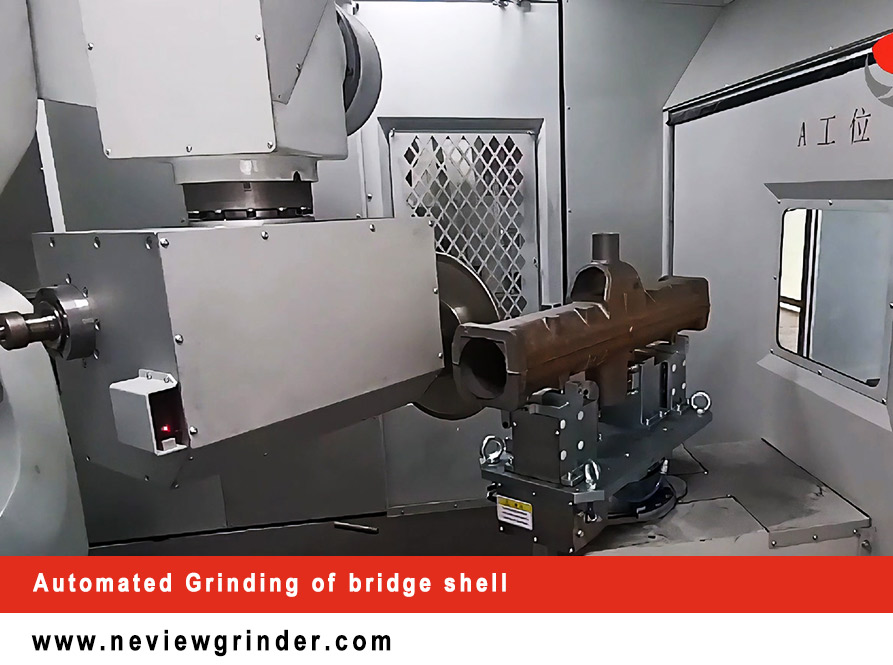 Bridge Shell Grinding-Neview Automated Grinding Robot For Iron Casting Workpiece For Auto Industry