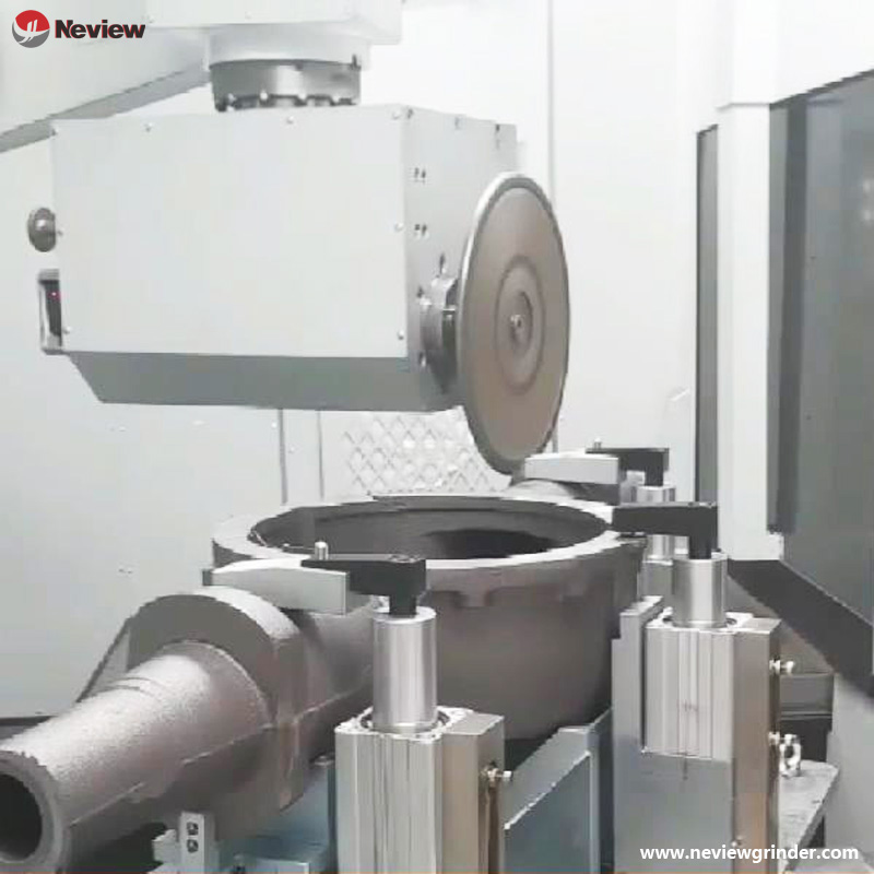 DR-1200RB vertical heavy robotic fettling machine