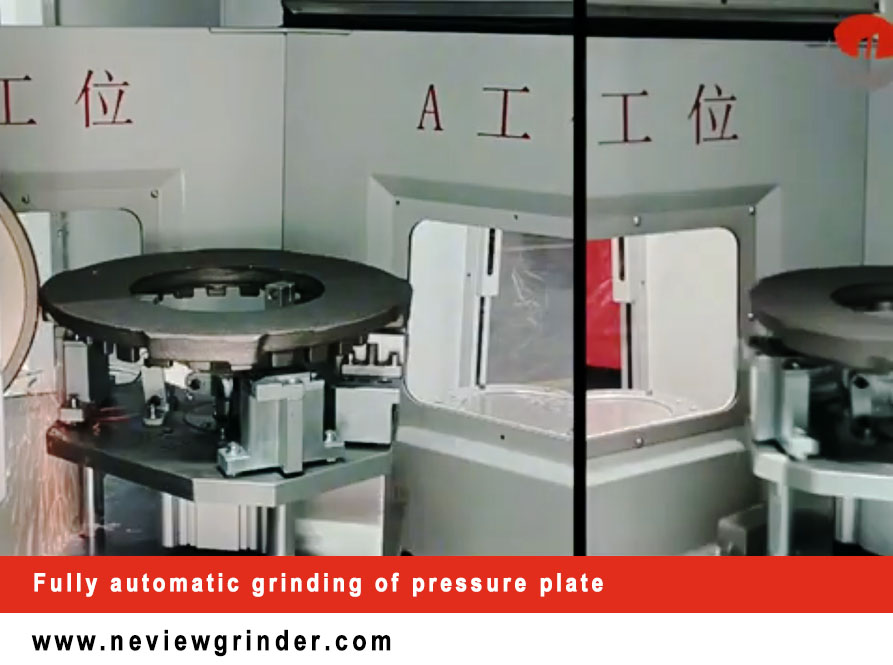 Fully automatic grinding of pressure plate