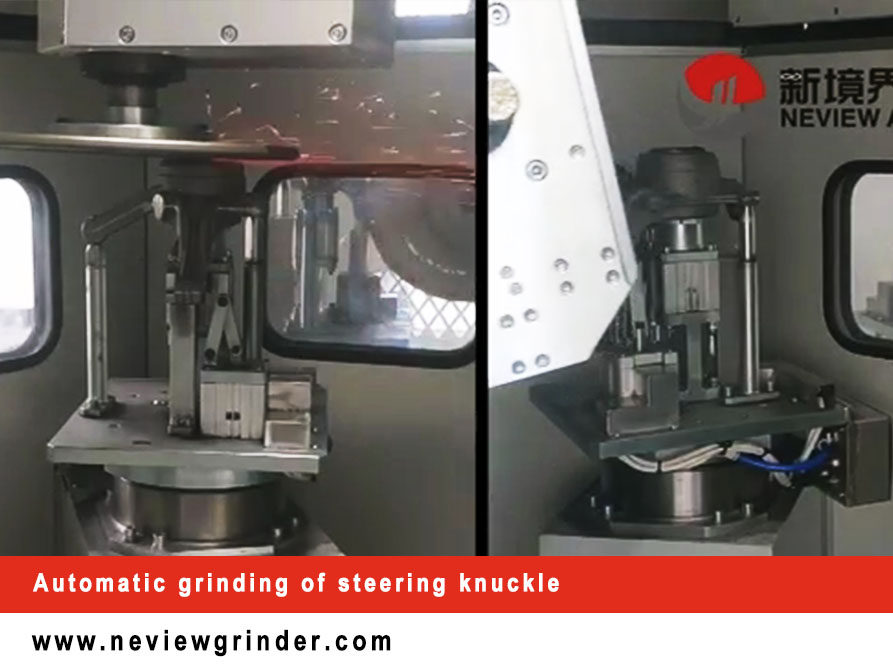 Automatic grinding of steering knuckle