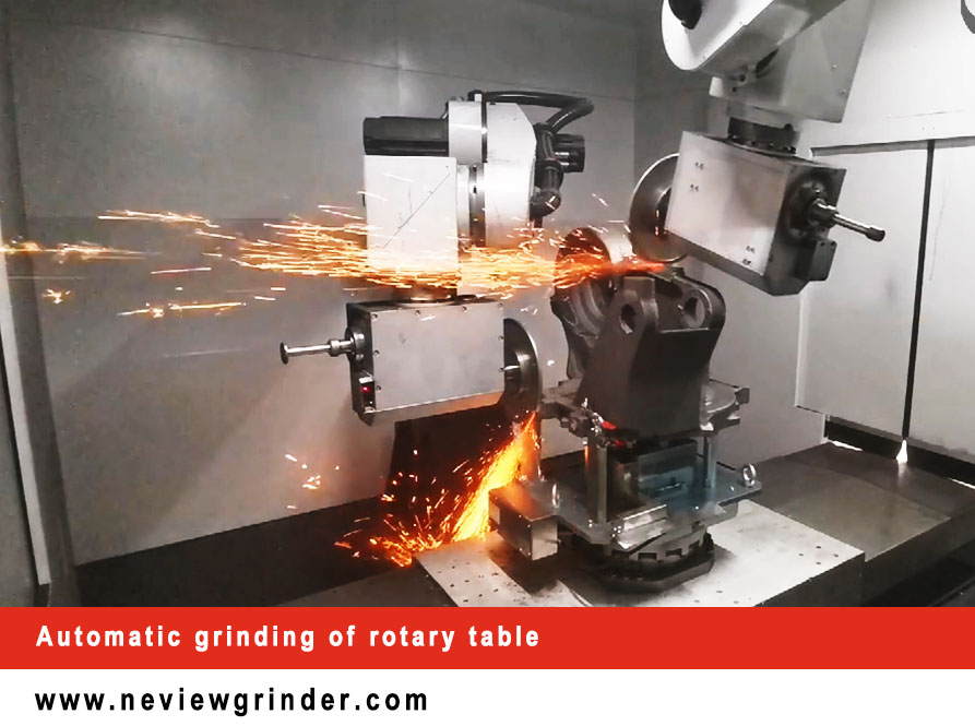 Automatic grinding of rotary table